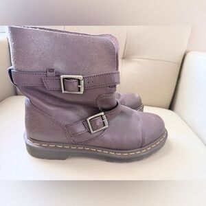 Dr. Martens Women’s Brown Double-Buckle Leather Boots